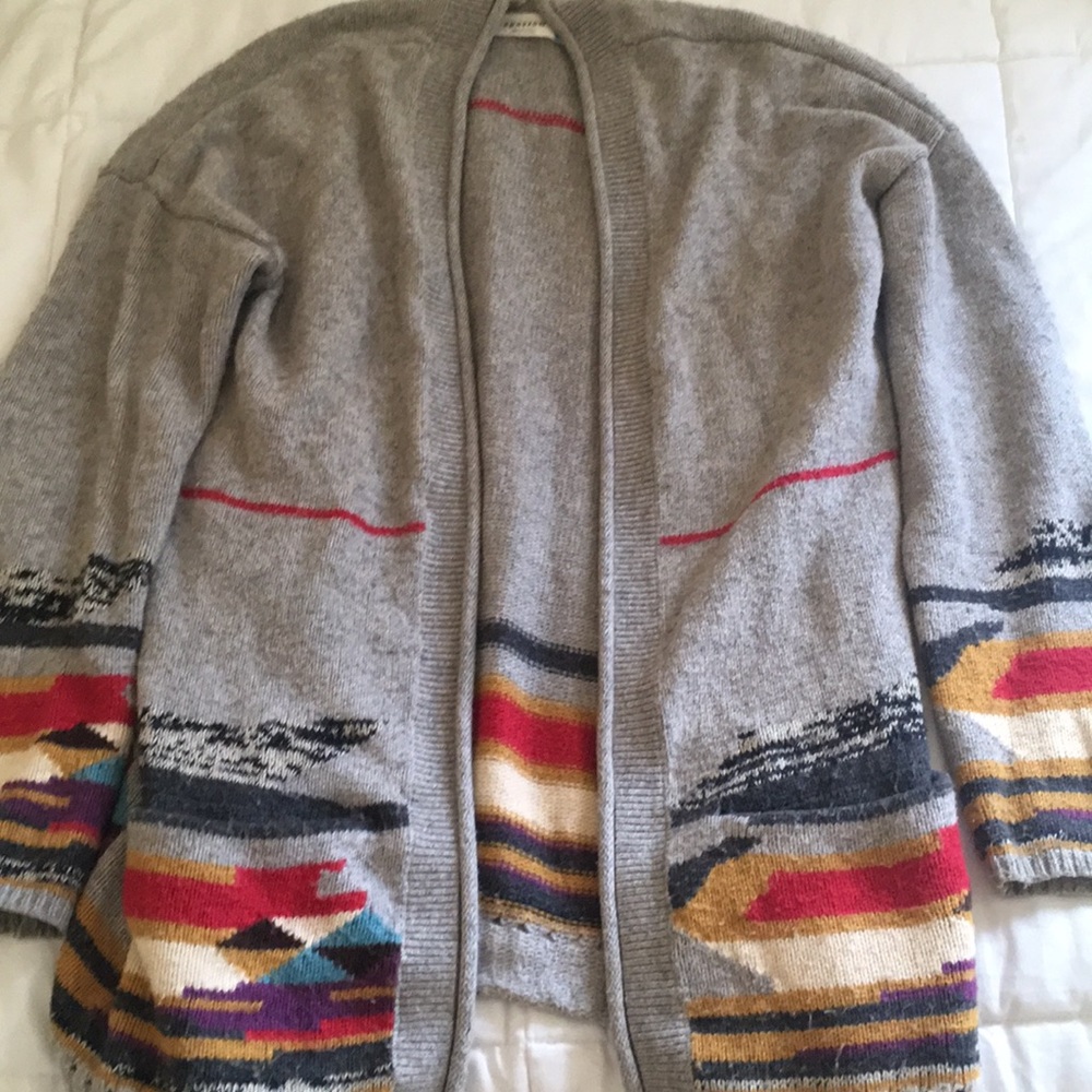 Anthropologie southwestern style cardigan size M